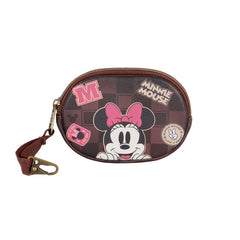 Disney Minnie Mouse Journey-Monedero Pill, Marrón