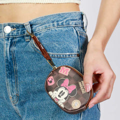 Disney Minnie Mouse Journey-Monedero Pill, Marrón