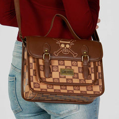 One Piece Chess-Bolso-Mochila Satchel, Camel