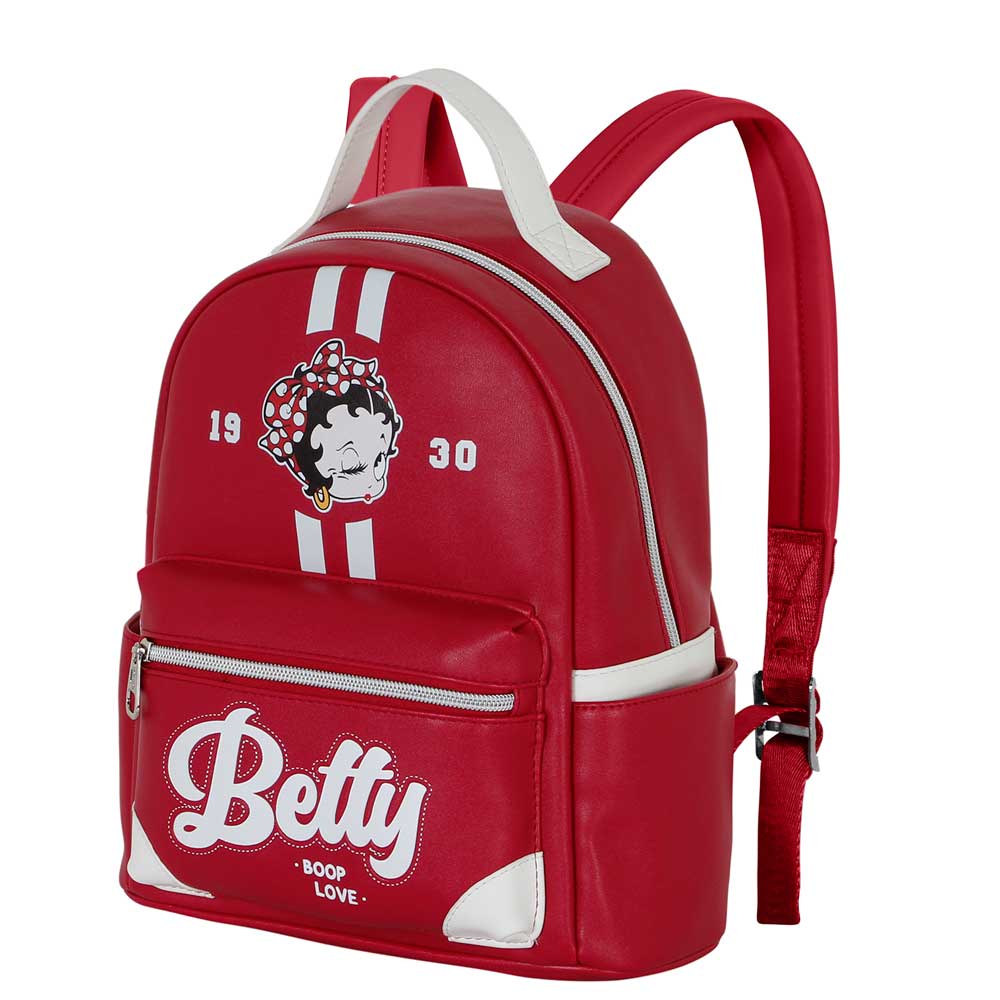 Betty Boop Varsity-Heady Backpack, Burgundy