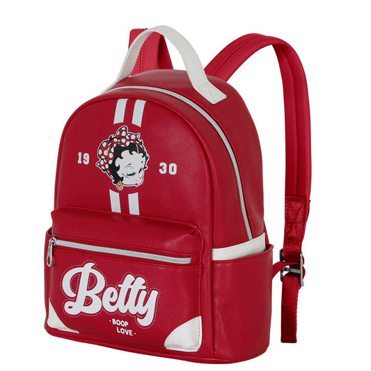 Betty Boop Varsity-Heady Backpack, Burgundy