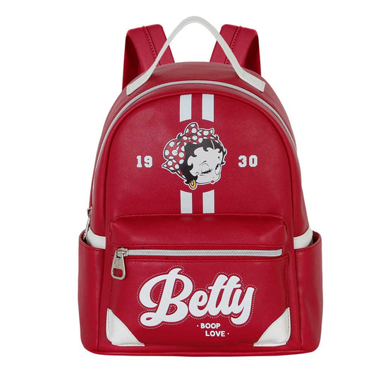 Betty Boop Varsity-Heady Backpack, Burgundy