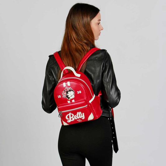 Betty Boop Varsity-Sac à dos Heady, Bordeaux