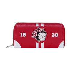 Betty Boop Varsity-Portafoglio Essenziale, Borgogna