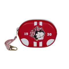 Betty Boop Varsity-Pill Coin Purse, Burgundy