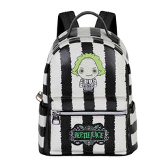 Beetlejuice Stripes-Heady Backpack, White