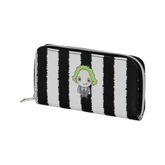Beetlejuice Stripes-Portafoglio Essenziale, Bianco