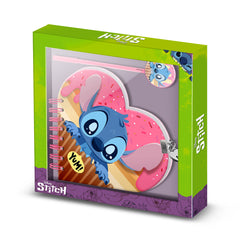 Disney Lilo et Stitch Muffin-Journal Coeur + Stylo, Rose