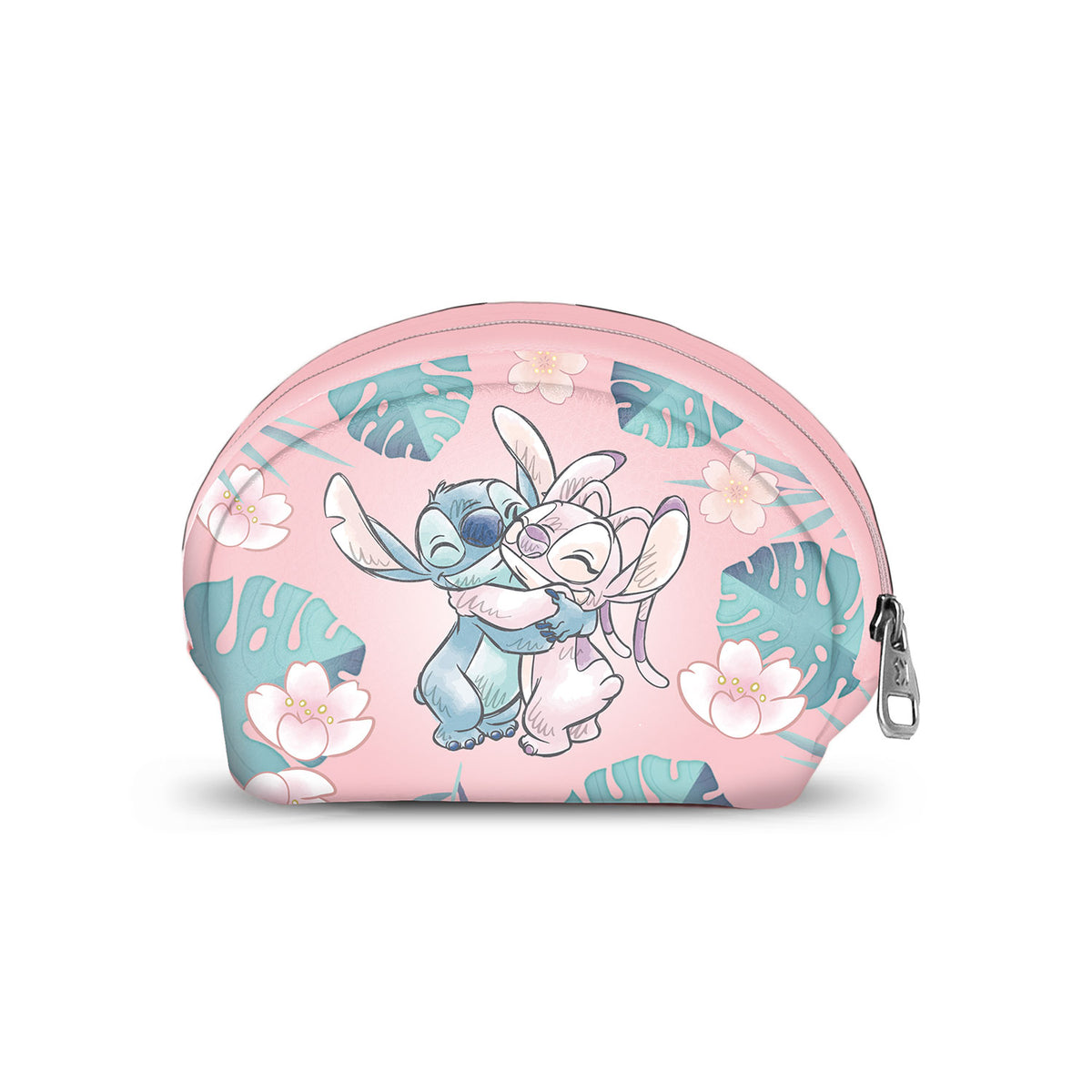 Disney Lilo e Stitch Hug-Portamonete Ovale Casual, Rosa