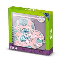 Disney Lilo y Stitch Hug-Diario Corazón Llave + Boli, Rosa