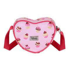 Disney Minnie Mouse Muffin-Casual Heart Shoulder Bag, Pink