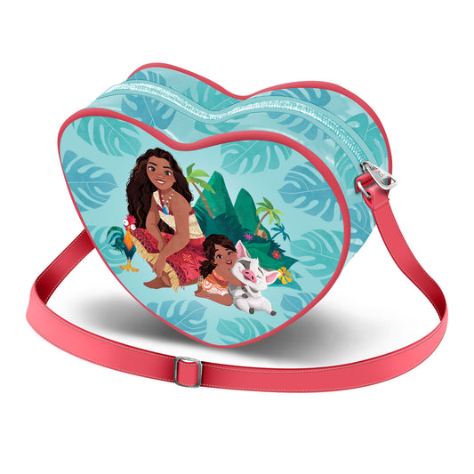 Disney Vaiana Family-Bolso Corazón Casual, Azul