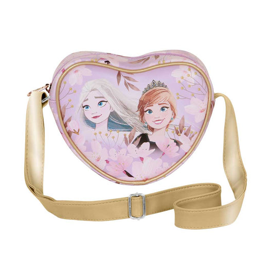Disney Frozen 2 Petal-Bolso Corazón Casual, Lila