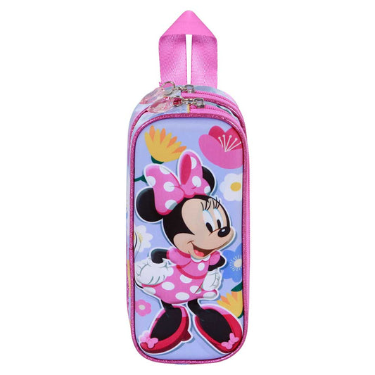 Disney Minnie Mouse Spring-Estuche Portatodo 3D Doble, Lila