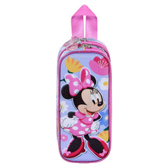 Disney Minnie Mouse Spring-Estuche Portatodo 3D Doble, Lila