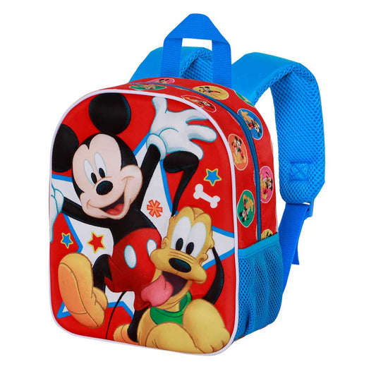 Disney Mickey Mouse Star-Elite 3D Backpack, Multicolour