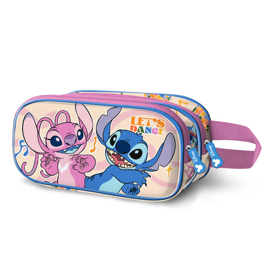 Disney Lilo et Stitch Dance-Trousse 3D Double, Rose