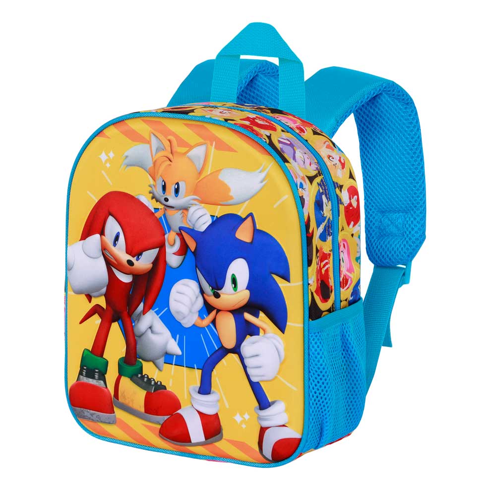 Sonic The Hedgehog - SEGA S&K-Mochila 3D Elite, Amarillo