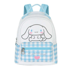 Sanrio Cinnamoroll Vichy-Mochila Heady Pequeña, Multicolor