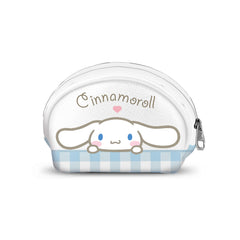 Sanrio Cinnamoroll Vichy-Casual Oval Coin Purse, Multicolour