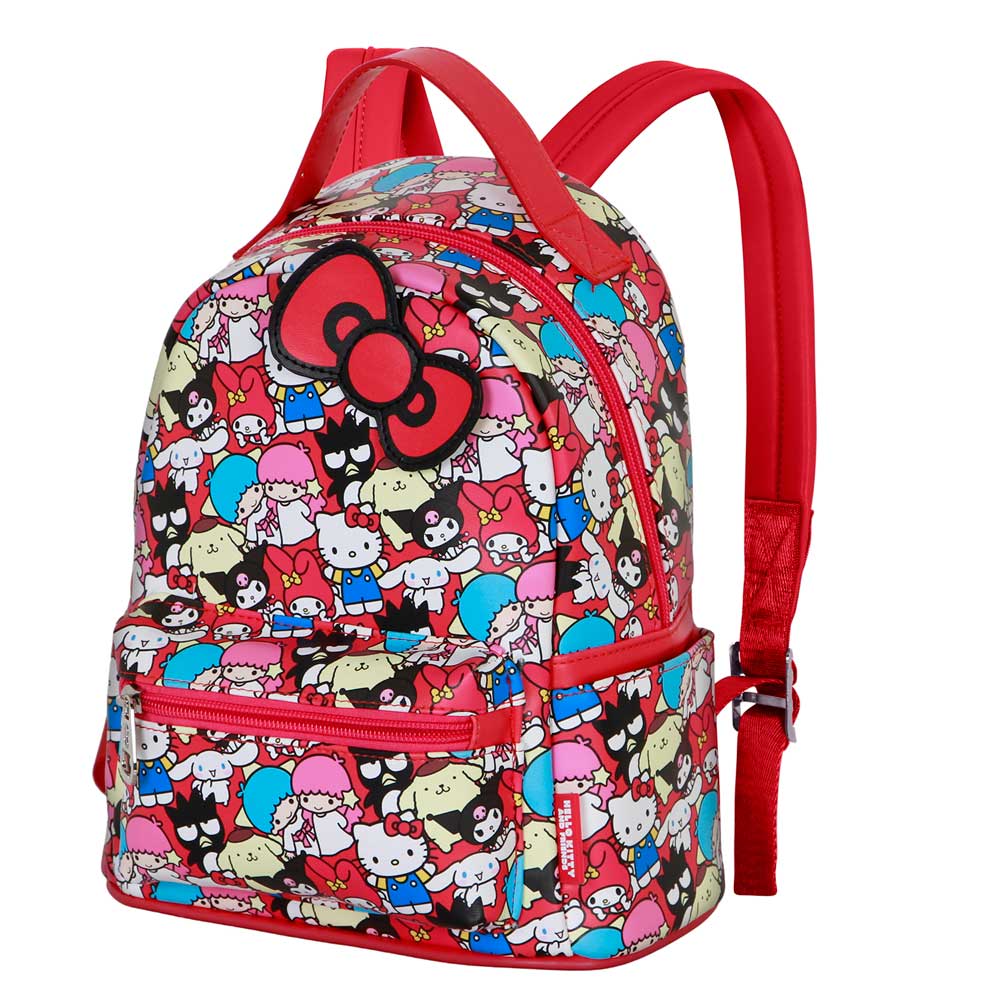 Hello Kitty Friends-Mochila Heady Pequeña, Multicolor