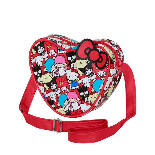 Sanrio Hello Kitty Friends-Casual Heart Shoulder Bag, Multicolour