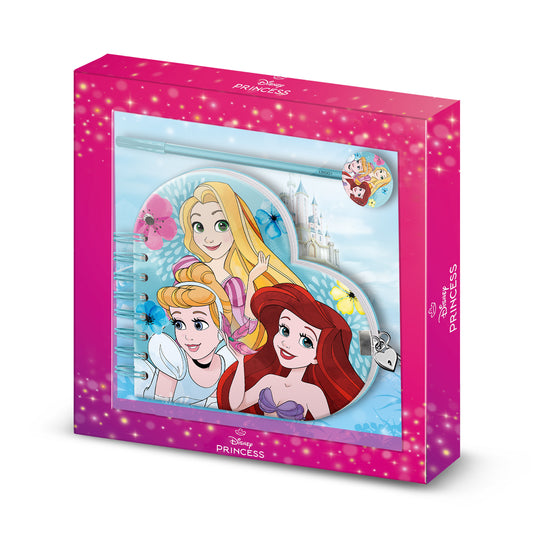 Disney Princess Adorable-Heart Diary + Pen, Blue
