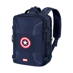 Marvel Capitán América Gears-Mochila de Viaje Mercury Grande 47x23x33cm, Azul