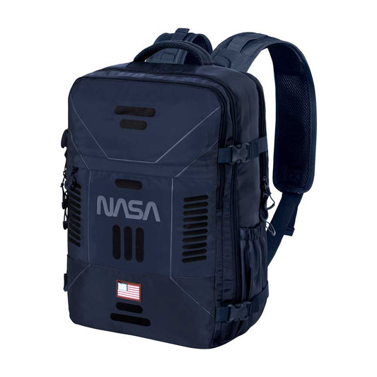 NASA Spaceship-Mochila de Viaje Mercury Grande 47x23x33cm, Azul Oscuro