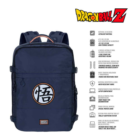Dragon Ball (Bola de Dragón) Symbol-Mochila de Viaje Mercury Grande 47x23x33cm, Multicolor