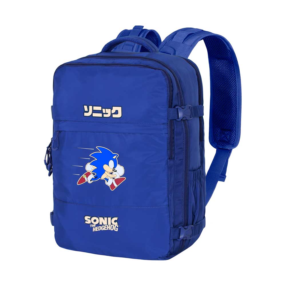 Sonic The Hedgehog - SEGA Action-Mercury Travel Backpack Large 47x23x33cm, Blue