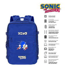 Sonic The Hedgehog - SEGA Action-Mercury Travel Backpack Large 47x23x33cm, Blue