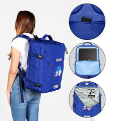 Sonic The Hedgehog - SEGA Action-Mercury Travel Backpack Large 47x23x33cm, Blue