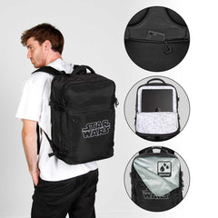Star Wars Logo-Mercury Travel Backpack Large 47x23x33cm, Black