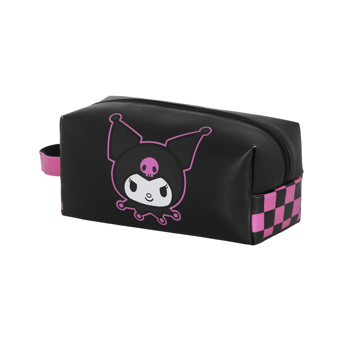 Sanrio Kuromi Chess-Borsa da Toilette da Viaggio Brick PLUS, Multicolore