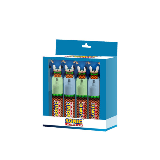 Sonic The Hedgehog Mix-Pack de 4 Marcadores Fluorescentes, Multicolor