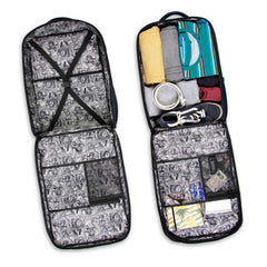 Marvel Capitán América Gears-Mochila Mercury Viaje Cabina Avión 40x20x25cm, Azul