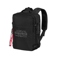 Star Wars Logo-Mochila Mercury Viaje Cabina Avión 40x20x25cm, Negro
