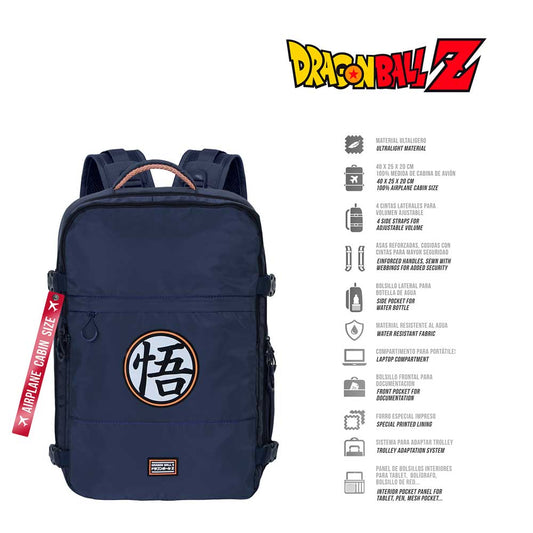 Dragon Ball Symbol-Mercury Backpack Underseat Cabin Bag 40x20x25cm, Multicolour