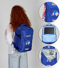 Sonic The Hedgehog - SEGA Action-Mercury Backpack Underseat Cabin Bag 40x20x25cm, Blue