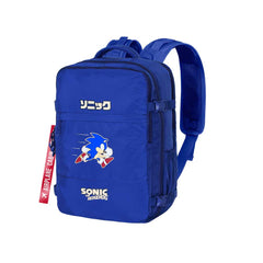 Sonic The Hedgehog Action-Zaino Mercury da Viaggio Aereo 40x20x25cm Bagaglio a Mano, Blu