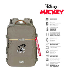 Disney Mickey Mouse Face-Mercury Backpack Underseat Cabin Bag 40x20x25cm, Multicolour