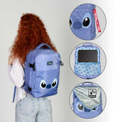 Disney Lilo and Stitch Face-Mercury Backpack Underseat Cabin Bag 40x20x25cm, Blue