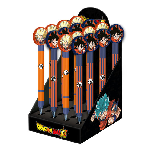 Dragon Ball (Bola de Dragón) Ultra Instinct-Expositor 24 Unidades Bolígrafo Gel Borrable, Negro