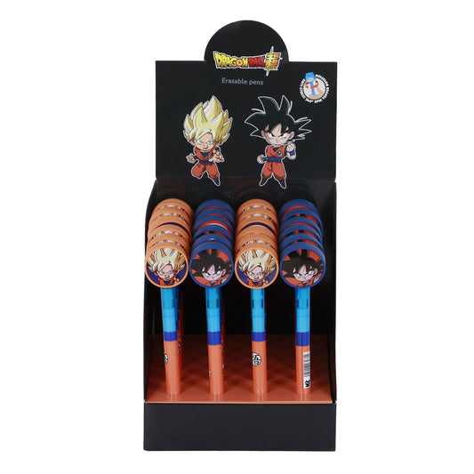 Dragon Ball (Bola de Dragón) Ultra Instinct-Expositor 24 Unidades Bolígrafo Gel Borrable, Negro