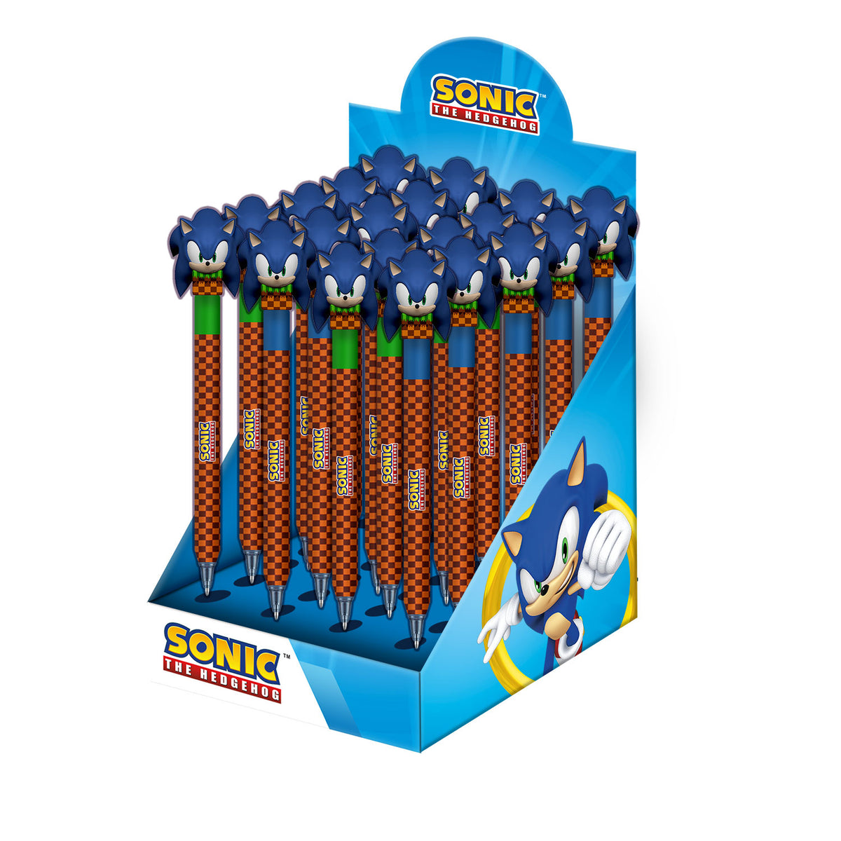 Sonic The Hedgehog Mix-Expositor 24 Units Erasable Gel Pen, Multicolor