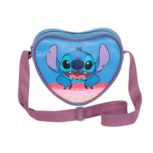 Disney Lilo y Stitch Cake-Bolso Corazón Casual, Azul