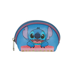 Disney Lilo e Stitch Cake-Portamonete Ovale Casual, Blu