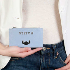 Disney Lilo y Stitch Steel-Tarjetero Slim, Azul