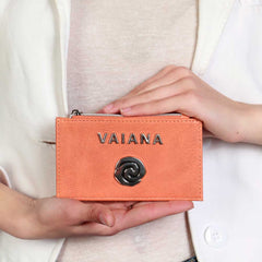 Disney Vaiana Coral-Tarjetero Slim, Rojo